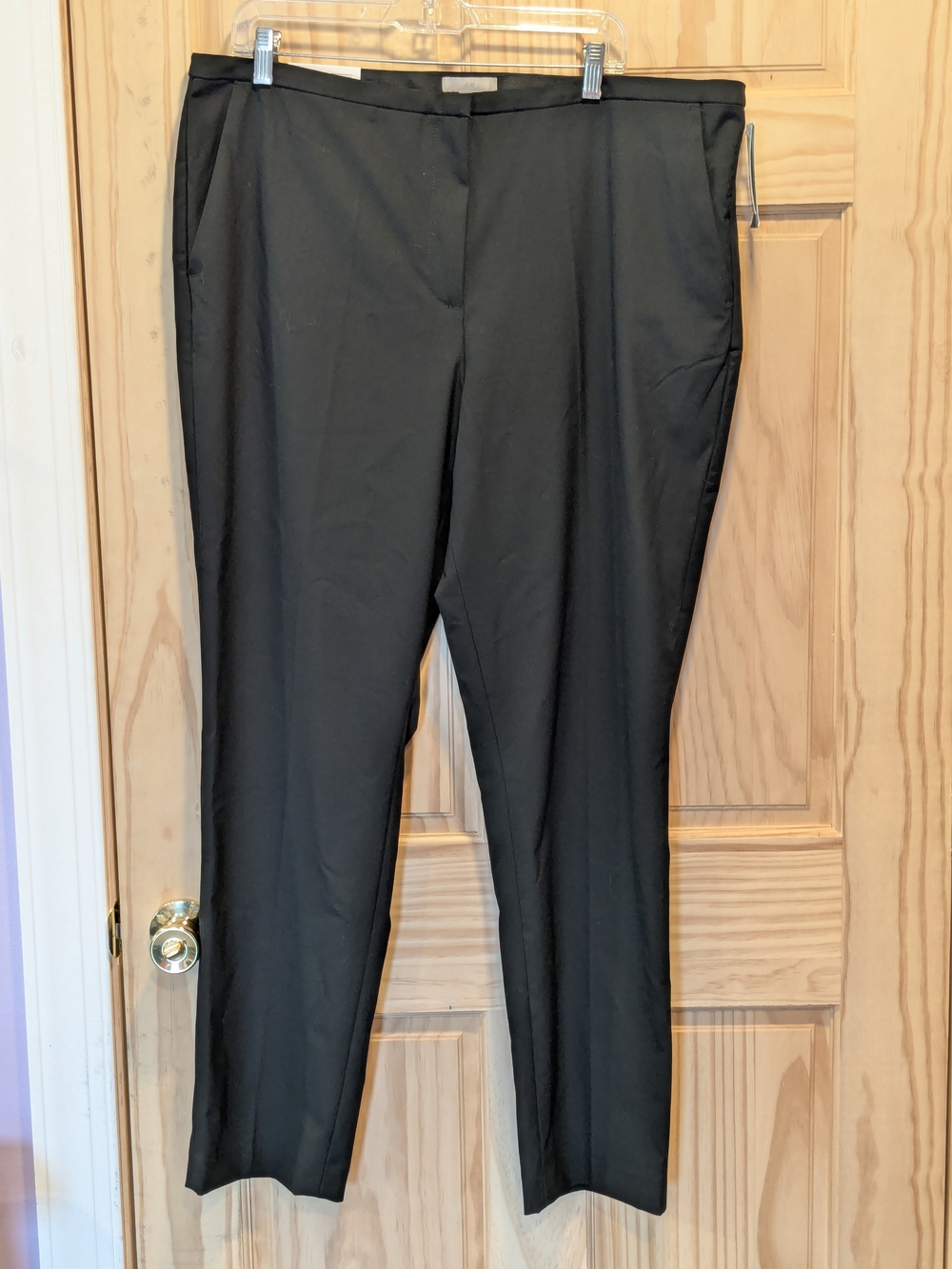 Plus Size Women's H&M Black Tailored Straight Trousers